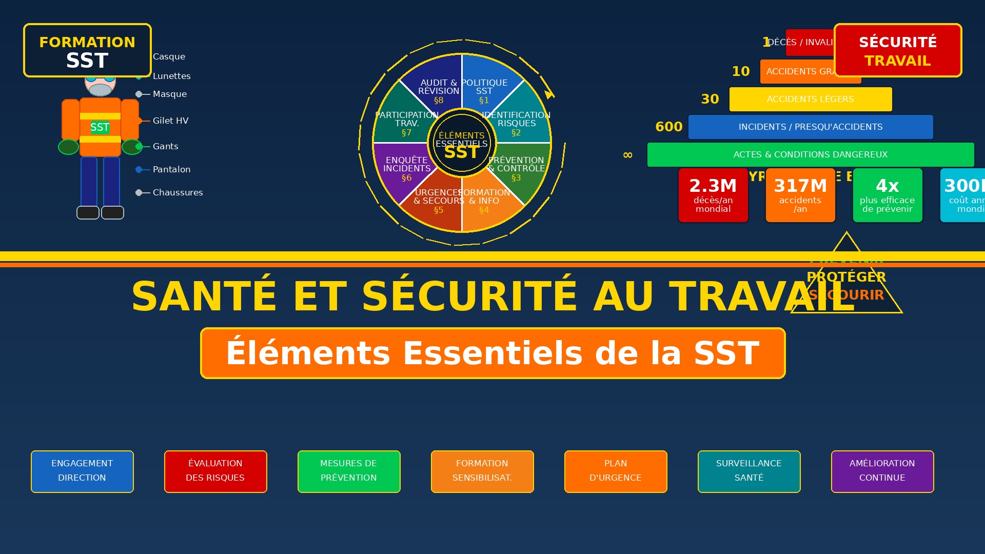 Course Image FORMATION SUR LA SANTE ET DE LA SECURITE AU TRAVAIL(SST) : Elément essentiels de la santé et de la sécurité au travail