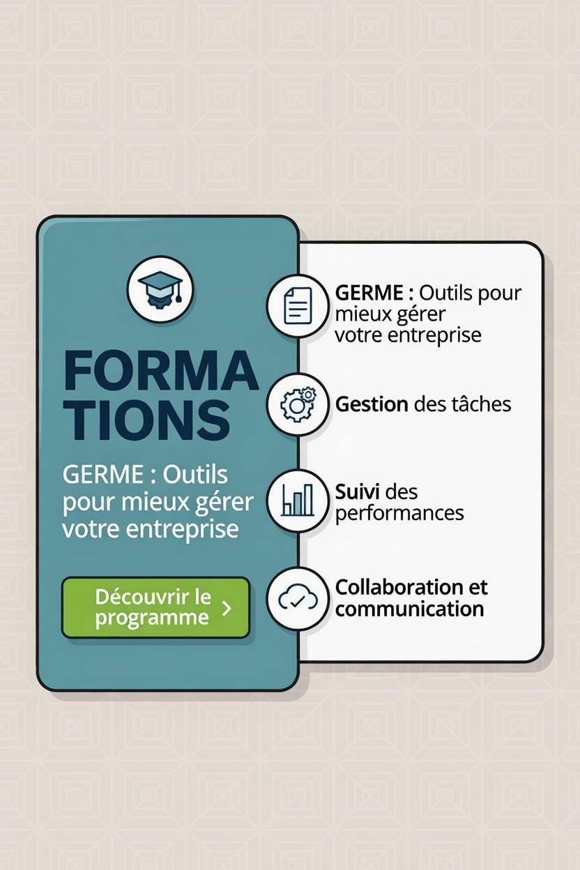 Course Image PROGRAMME DES OUTILS GERME: Gérez mieux votre entreprise (Germe)