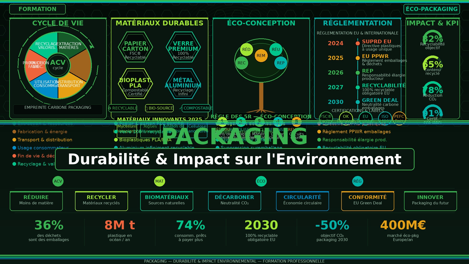 Course Image PACKAGING: La durabilité et l’impact sur l’environnement